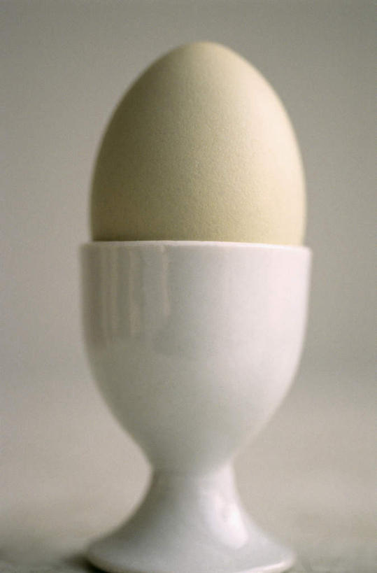 无人,竖图,室内,特写,白天,正面,餐桌,桌子,杯子,阴影,光线,影子,陶瓷,蛋,鸡蛋,陶瓷制品,一枚,餐台,卵,彩图