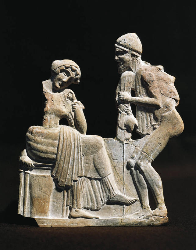 无人,竖图,雕塑,黑色背景,神话,艺术,标志,符号,陶瓷制品,标识,一个,摄影,单个,部分,文学,手艺,性别符号,古希腊,古代文明,异性恋,美术工艺,彩图,影棚拍摄,男性符号,伴侣,奥德赛