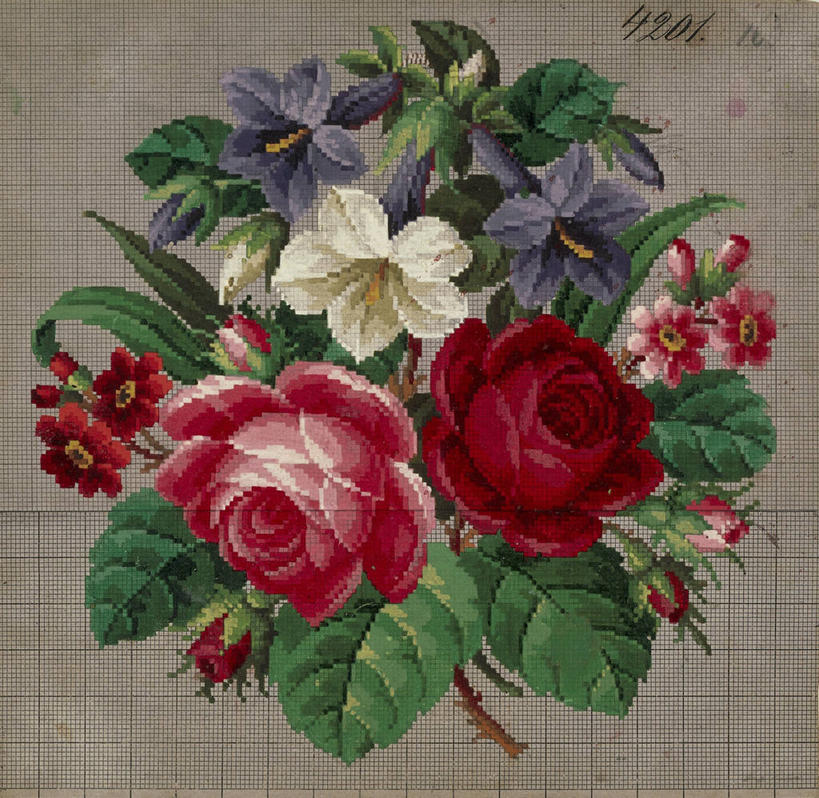 无人,横图,竖图,植物,玫瑰,纺织品,刺绣,花纹,装饰,草药,药草,中药,花束,摄影,龙胆,药材,中草药,中药材,本草,式样,美术工艺,彩图,影棚拍摄,传统文化