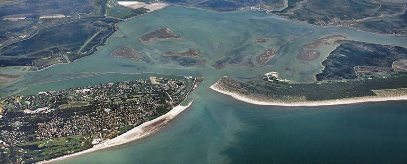 无人,横图,全景,俯视,航拍,室外,白天,河流,意大利,海岸线,城镇,联系,摄影,鸟瞰,威尼托大区,潟湖,彩图,高角度拍摄,旅行,波河,河口