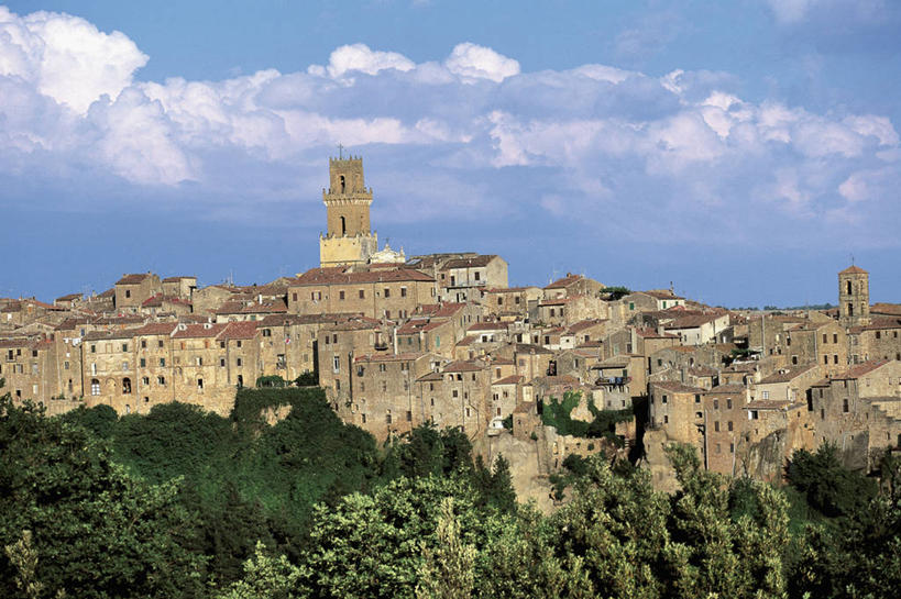 无人,横图,室外,白天,度假,美景,植物,城市风光,城市,建筑,意大利,欧洲,景观,云,城镇,历史,娱乐,享受,休闲,景色,放松,摄影,要塞,地中海文化,意大利文化,托斯卡纳区,彩图,皮蒂利亚诺,过去