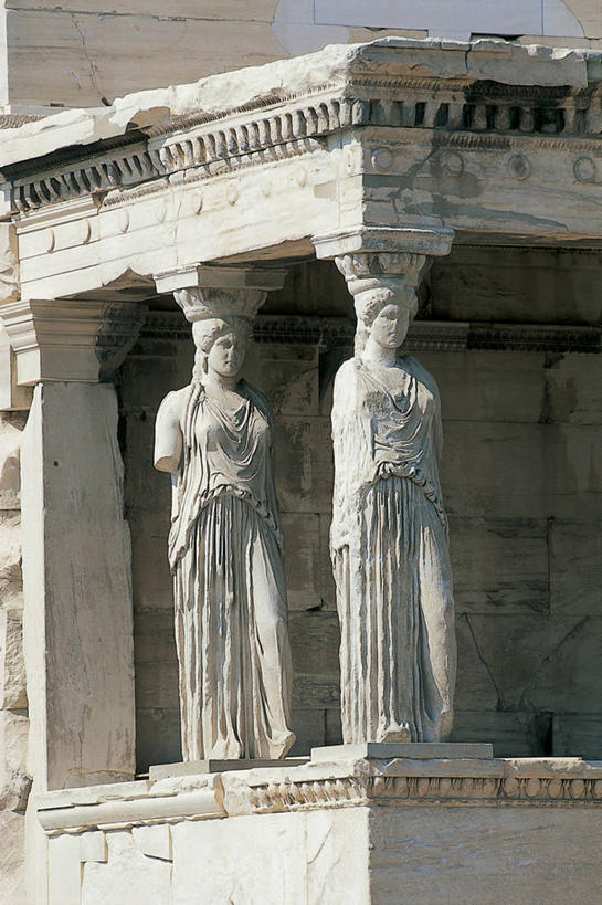 无人,寺庙,竖图,室外,特写,白天,建筑,雕塑,希腊,欧洲,雕像,柱子,首都,历史,石墙,废墟,地标建筑,摄影,宗教,宗教建筑,地中海文化,希腊文化,古希腊,古代文明,阿提卡,彩图,门廊,依瑞克提翁神殿,过去