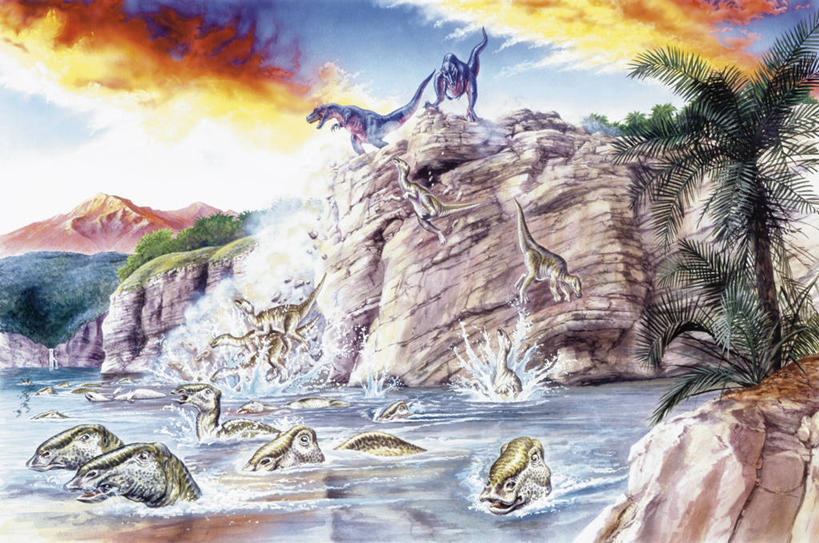 游泳,无人,跳,横图,室外,白天,海洋,水,野生动物,日光,悬崖,云,自然灾害,半空,天空,自然,动物,恐龙,环境,古代史,地质学,史前时代,自然地理,恐惧,彩图,过去,古生物学