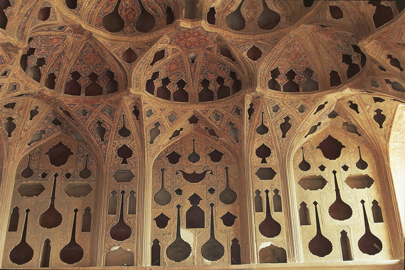 无人,宫殿,横图,室内,仰视,建筑,伊朗,亚洲,装饰,联合国,摄影,宗教,伊斯兰教,中东,将军,伊斯法罕,自然地理,彩图,低角度拍摄,联合国教科文组织