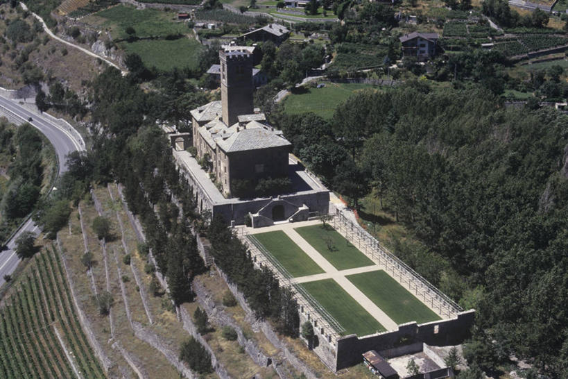 无人,横图,俯视,航拍,室外,白天,山,建筑,意大利,城堡,地形,历史,陡峭,摄影,鸟瞰,意大利文化,彩图,高角度拍摄