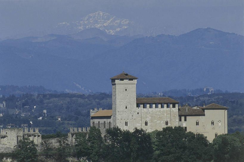 无人,横图,室外,白天,山,建筑,意大利,城堡,地形,历史,摄影,要塞,意大利文化,伦巴第大区,彩图