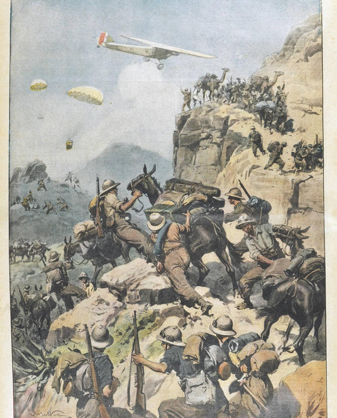 西方人,无人,竖图,室外,山,飞机,马,意大利,欧洲,厄立特里亚,欧洲人,士兵,军事,悬崖,历史,战争,摄影,打斗,战役,白种人,岩石,彩图,帝国