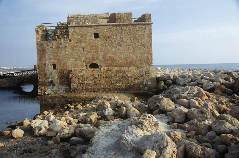 无人,横图,室外,白天,建筑,塞浦路斯,海岸线,历史,地标建筑,摄影,要塞,南欧,彩图,旅行,时代