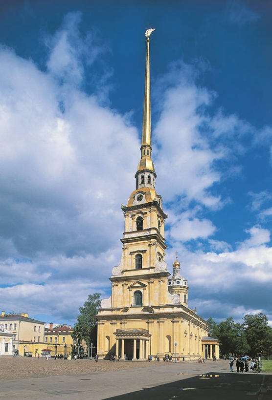竖图,室外,白天,建筑,俄罗斯,尖顶,历史,地标建筑,摄影,要塞,18世纪,圣彼得堡,彩图,旅行,大教堂,俄罗斯文化