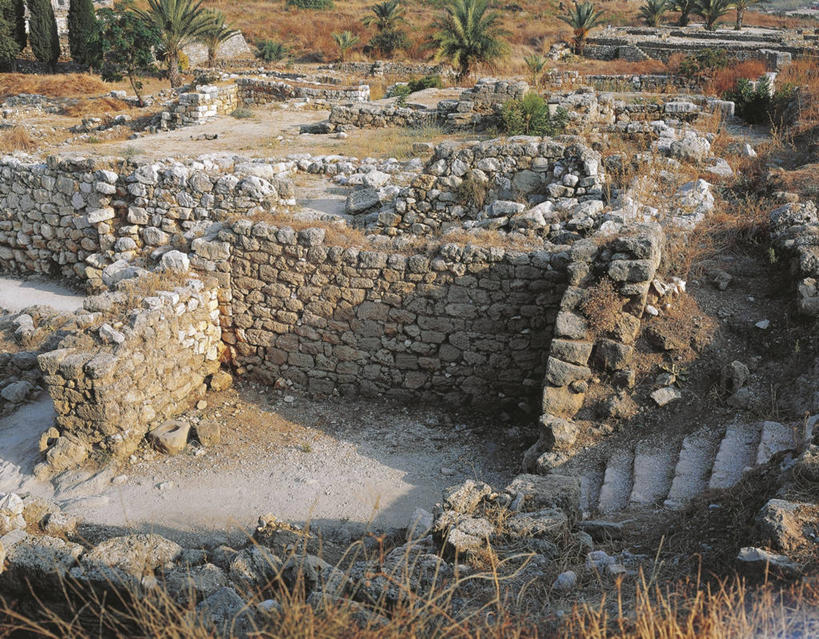 无人,横图,俯视,室外,白天,黎巴嫩,围墙,历史,废墟,天空,地标建筑,摄影,考古学,中东,万里无云,古代文明,彩图,高角度拍摄,旅行