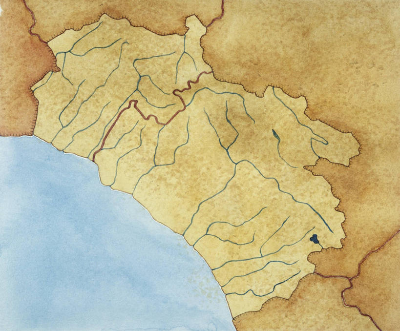 无人,横图,方图,俯视,航拍,插画,数码,科技,地图,意大利,阴影,网络,海岸线,高光,几何,计算机图形,合成,图画,历史,古罗马,画,考古学,电脑合成图,数码合成图,合成图,地中海,鸟瞰,漫画,写实,具体,具象,古代文明,彩图,高角度拍摄,莫利塞,过去