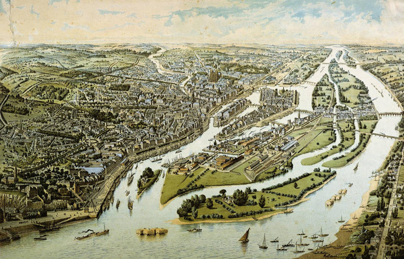 无人,横图,俯视,插画,室外,白天,度假,数码,科技,草地,美景,城市风光,城市,船,法国,阴影,网络,地平线,景观,辽阔,地面,高光,几何,计算机图形,合成,图画,历史,娱乐,画,天空,享受,休闲,广阔,景色,放松,一望无际,电脑合成图,数码合成图,合成图,延伸,漫画,天地相交,写实,具体,具象,卢瓦尔河,无边无际,一马平川,彩图,高角度拍摄,南特