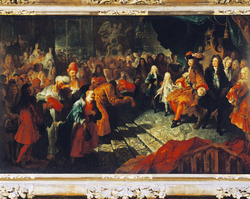 儿童,成年人,站,坐,横图,室内,白天,绘画,楼梯,相框,法国,伊朗,艺术,会议,假发,许多人,古典,历史,文化,工艺品,品味,一群人,摄影,观看,美术,权威,高雅,手艺,政治,法国文化,皇室,18世纪,凡尔赛,美学,美术工艺,男孩,男人,女孩,女人,彩图,大使