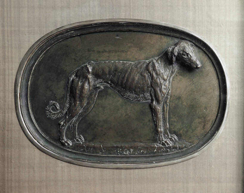 无人,横图,狗,褐色,文艺复兴,一个,盘子,摄影,单个,青铜,美术工艺,彩图,影棚拍摄,浅浮雕