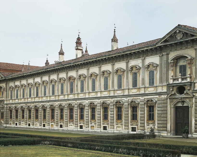 无人,宫殿,横图,室外,白天,建筑,意大利,文艺复兴,摄影,园林,高雅,意大利文化,伦巴第大区,彩图