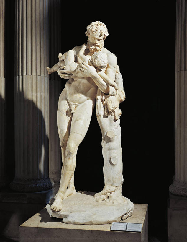 裸体,无人,竖图,室内,雕塑,神话,标志,雕像,符号,大理石,拿着,标识,古代,童年,摄影,性别符号,古代文明,酒神狄俄尼索斯,美术工艺,彩图,神,男性符号,过去