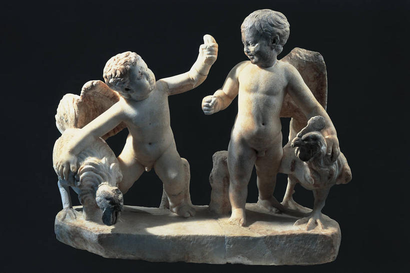 裸体,无人,横图,雕塑,黑色背景,标志,雕像,符号,大理石,标识,古代,一个,摄影,小天使,单个,性别符号,古代文明,美术工艺,公鸡,彩图,影棚拍摄,男性符号,过去