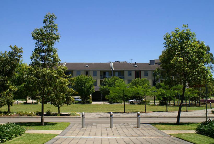 无人,横图,室外,白天,路,澳大利亚,公寓,人行道,树,摄影,悉尼,万里无云,彩图