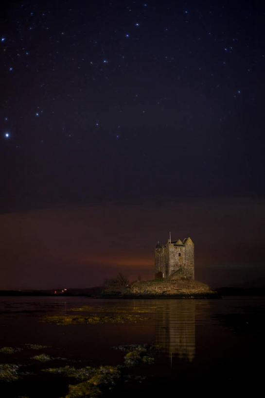 无人,竖图,室外,留白,寂寞,湖,建筑,英国,城堡,岛,历史,苏格兰,黄昏,摄影,彩图,奥邦