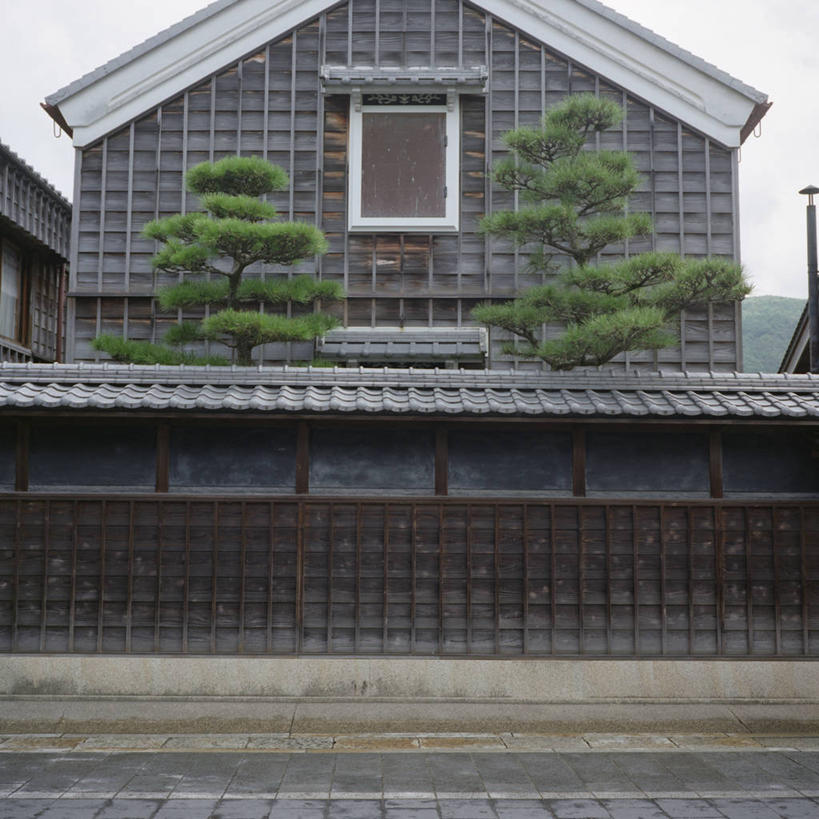 无人,方图,室外,特写,白天,窗户,城市,建筑,日本,对称,日本文化,围墙,仓库,树,摄影,三重县,彩图