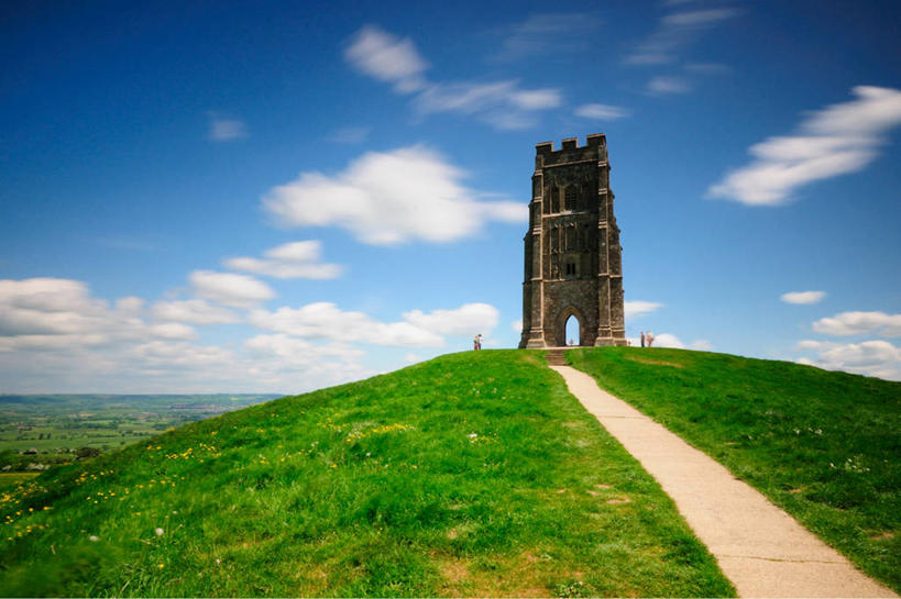 无人,横图,室外,白天,山,建筑,英国,地平线,地形,云,塔,辽阔,地面,历史,草,地标建筑,广阔,摄影,宁静,一望无际,延伸,英国文化,天地相交,无边无际,一马平川,萨默塞特,岩石,彩图,单行道