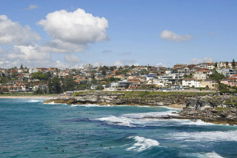 冲浪,横图,室外,白天,度假,海浪,海洋,澳大利亚,地平线,海岸线,摄影,悉尼,新南威尔士,彩图