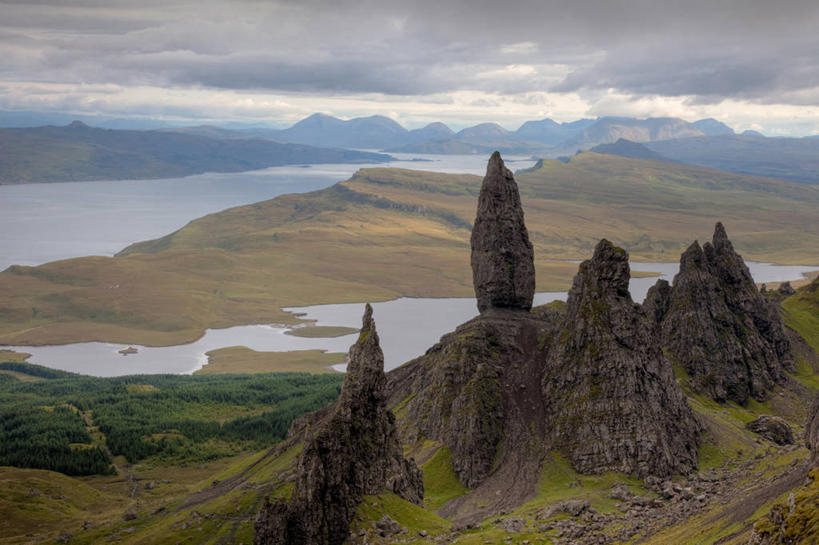 无人,横图,室外,白天,河流,美景,山脉,英国,锐利,岛,景观,云,苏格兰,草,风景,天空,自然,景色,摄影,宁静,锋利,尖锐,自然风光,斯盖岛,自然地理,岩石,彩图