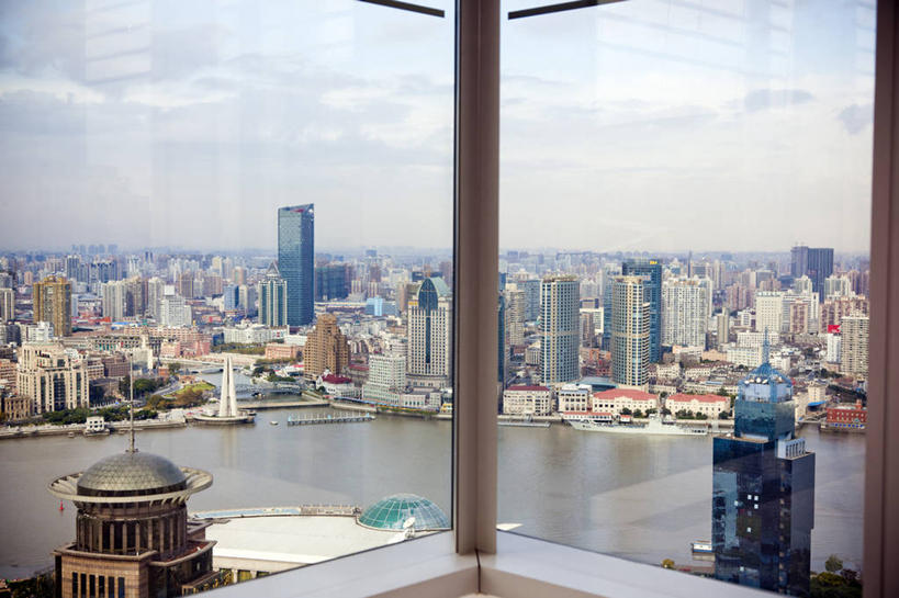 无人,横图,室内,白天,度假,河流,美景,水,天际线,窗户,城市风光,城市,建筑,摩天大楼,上海,中国,景观,塔,娱乐,黄浦江,享受,休闲,景色,放松,摄影,彩图