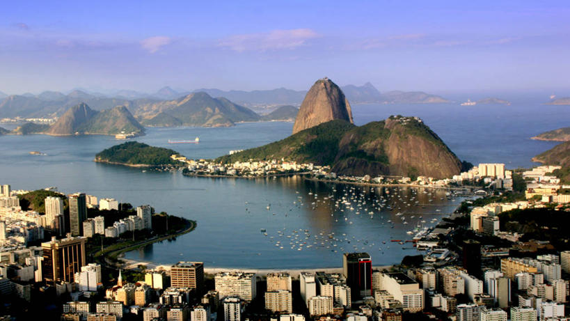 无人,横图,俯视,室外,白天,度假,海洋,美景,山,城市风光,城市,建筑,船,巴西,反射,景观,云,娱乐,风景,天空,自然,享受,休闲,景色,放松,摄影,宁静,自然风光,里约热内卢,甜面包山,彩图,高角度拍摄