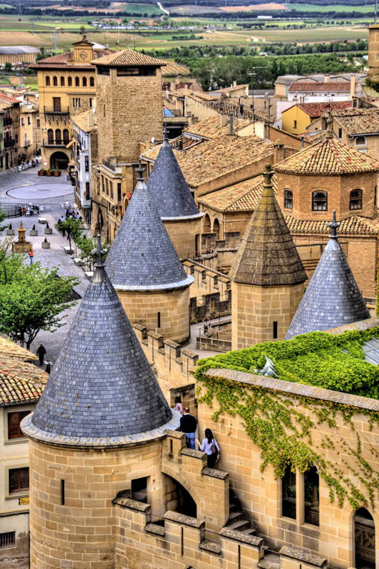 宫殿,竖图,室外,白天,建筑,西班牙,城堡,塔,历史,地标建筑,摄影,古代文明,纳瓦拉,彩图