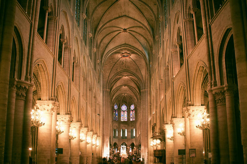 无人,横图,室内,建筑,法国,巴黎,柱子,拱门,首都,历史,地标建筑,摄影,宗教,照亮,基督教,水晶吊灯,法国文化,马赛圣母院,设计,彩图,大教堂,传统文化