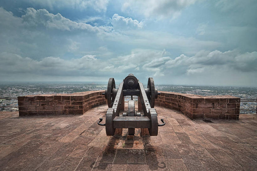 无人,横图,室外,白天,印度,地平线,云,辽阔,地面,历史,天空,广阔,摄影,一望无际,要塞,延伸,拉贾斯坦邦,天地相交,无边无际,一马平川,焦特普尔,彩图