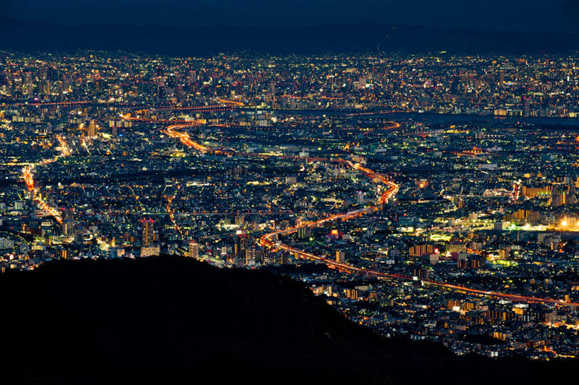 无人,横图,室外,夜晚,度假,美景,山,城市风光,城市,日本,日本文化,景观,娱乐,天空,享受,休闲,景色,放松,摄影,照亮,大阪府,神户,彩图
