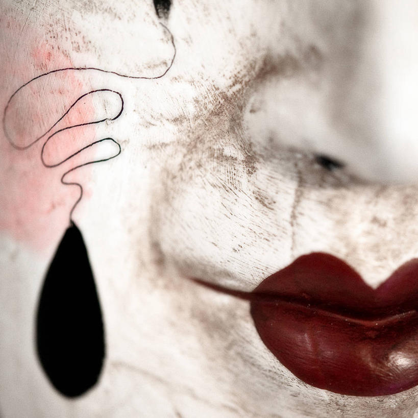 无人,方图,特写,意大利,威尼斯,月亮,月光,红色,白色,唇膏,模型,摄影,明亮,创造力,手艺,威尼托大区,皎洁,想法