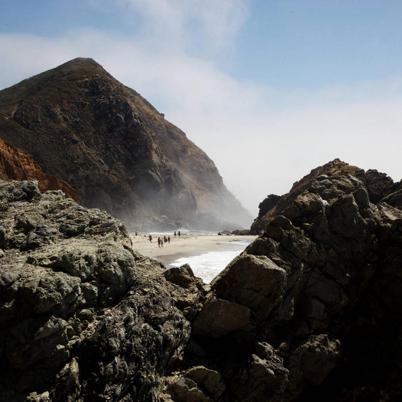 方图,室外,白天,度假,海洋,山,雾,美国,云,天气,天空,自然,摄影,加利福尼亚,大苏尔,海滩,岩石,彩图
