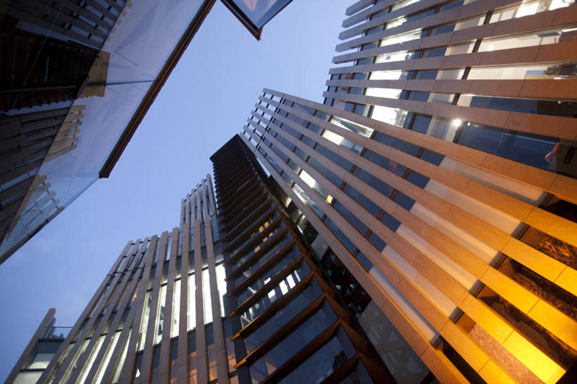 无人,横图,室外,城市,建筑,摩天大楼,东京,日本,首都,注视,现代,天空,黄昏,观察,看,摄影,观看,照亮,察看,关注,表参道,彩图