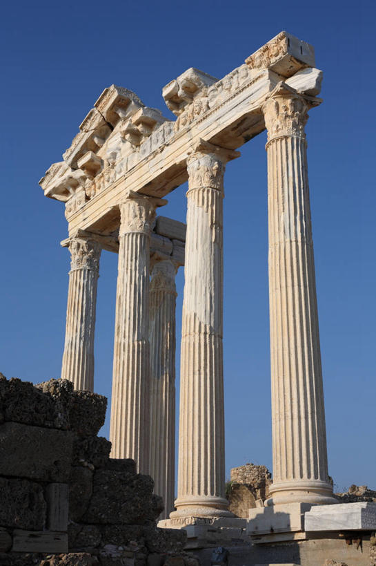 无人,竖图,室外,白天,土耳其,柱子,历史,废墟,摄影,万里无云,彩图