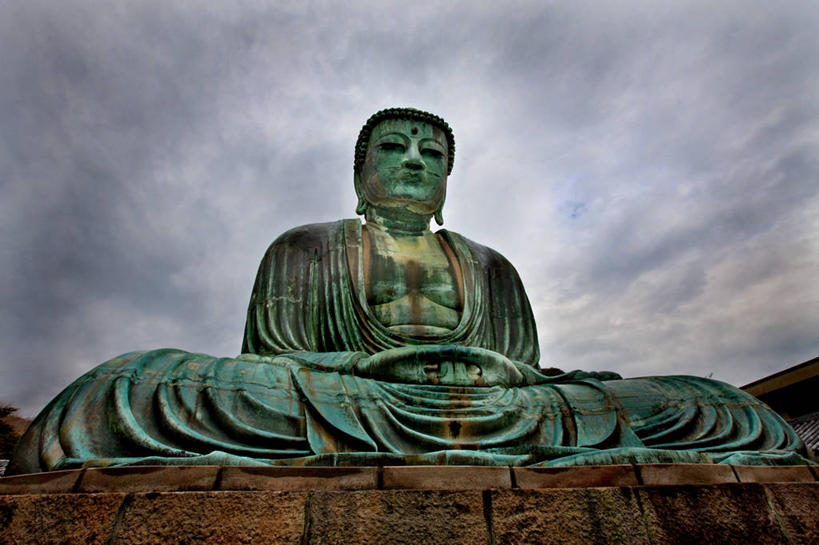 无人,横图,室外,白天,日本,日本文化,标志,雕像,符号,云,标识,摄影,宗教,佛教,神殿,镰仓,性别符号,彩图,男性符号