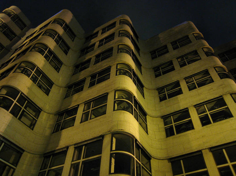 无人,横图,室外,夜晚,仰视,窗户,建筑,德国,首都,柏林,摄影,住房,中欧,低角度拍摄