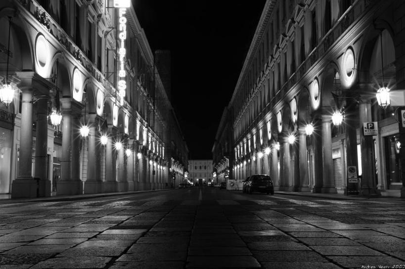 无人,横图,室外,夜晚,建筑,意大利,柱子,人行道,光亮,摄影,照亮,南欧,意大利文化,都灵省,旅行