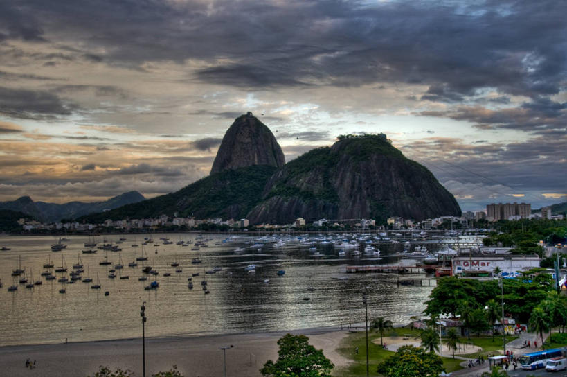 无人,横图,室外,白天,海洋,美景,山,船,巴西,景观,云,树,自然,景色,南美,运输,摄影,自然风光,里约热内卢,里约热内卢州,甜面包山,海滩,海港