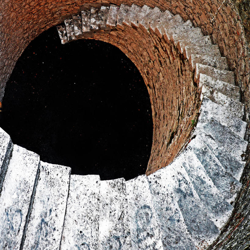 无人,方图,俯视,室内,室外,楼梯,建筑,意大利,圆形,墙,围墙,台阶,摄影,南欧,彩图,高角度拍摄,时代