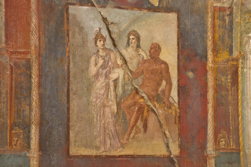 成年人,三个人,横图,插画,室内,绘画,数码,科技,意大利,阴影,神话,艺术,网络,长袍,墙,高光,几何,计算机图形,古典,合成,图画,破坏,文化,破损,画,工艺品,品味,美术,损坏,电脑合成图,数码合成图,高雅,女神,合成图,漫画,写实,具体,具象,美学,大力神,雅典娜,古代文明,赫库兰尼姆,朱诺号,男人,女人,彩图