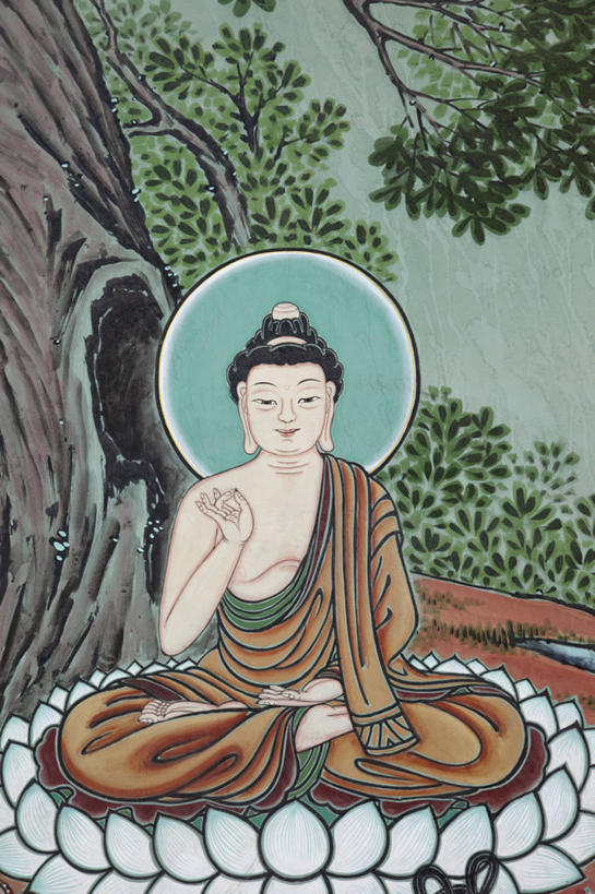 无人,寺庙,竖图,室外,特写,白天,首尔,韩国,神话,艺术,标志,符号,墙,首都,标识,佛,壁画,树,地标建筑,思考,摄影,宗教,佛教,创造力,宗教建筑,莲花坐式,性别符号,朝鲜半岛,灵性,美术工艺,盘着腿坐,彩图,男性符号,传统文化,禅宗