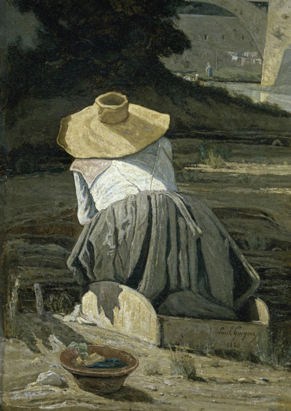 成年人,中年人,一个人,蹲,竖图,插画,室外,白天,绘画,数码,科技,帽子,油画,仅一个女性,仅一个人,阴影,艺术,网络,高光,几何,计算机图形,古典,合成,图画,文化,画,背面,遮阳帽,工艺品,品味,仅一个中年女性,美术,电脑合成图,数码合成图,高雅,合成图,漫画,写实,具体,具象,美学,女人,女性,中年女性,跪着,洗涤,彩图,家务劳动