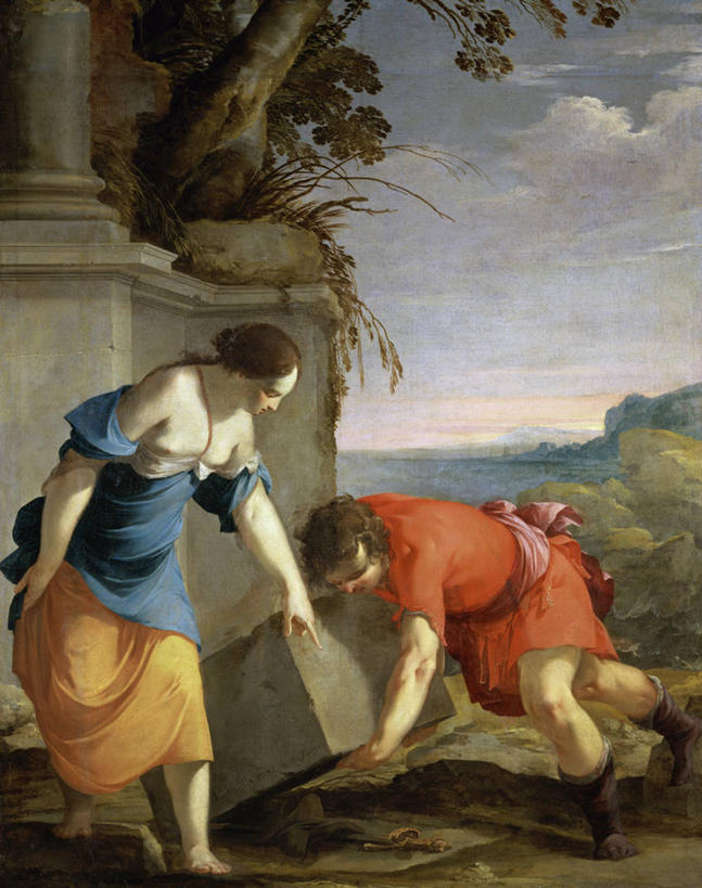 成年人,两个人,站,竖图,插画,室外,白天,旅游,度假,绘画,数码,科技,海洋,美景,阴影,神话,艺术,网络,景观,高光,几何,计算机图形,古典,合成,图画,拿着,文化,娱乐,画,自然,工艺品,品味,享受,休闲,景色,放松,探索,美术,电脑合成图,数码合成图,高雅,剑,合成图,自然风光,漫画,写实,具体,具象,美学,英雄,古希腊,美术工艺,特修斯,冒险,男人,女人,彩图