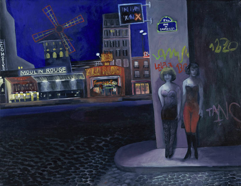 成年人,一个人,两个人,站,横图,插画,夜晚,绘画,夜生活,数码,科技,城市,街道,霓虹灯,风车,油画,法国,巴黎,欧洲,仅一个年轻女性,仅一个女性,仅一个人,阴影,艺术,网络,首都,高光,几何,计算机图形,古典,合成,图画,文化,现代,画,工艺品,品味,英文字母,美术,电脑合成图,数码合成图,高雅,合成图,漫画,法国文化,写实,具体,具象,美学,妓女,美术工艺,年轻女性,女人,女性,年轻人,风轮机,彩图,涂鸦,餐馆,咖啡馆,红磨坊