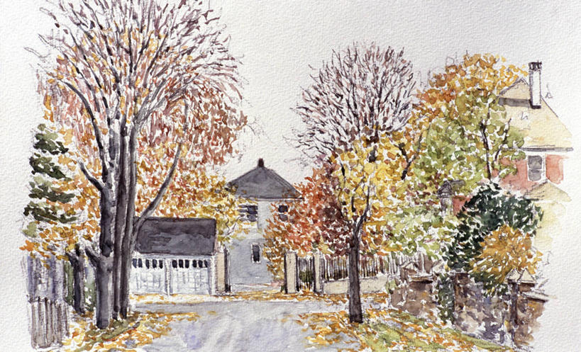 无人,横图,插画,室外,白天,绘画,数码,科技,美国,阴影,艺术,网络,房屋,城镇,车道,郊区,高光,几何,计算机图形,古典,合成,图画,文化,画,树,工艺品,品味,颜料,宁静,美术,电脑合成图,数码合成图,高雅,合成图,漫画,纽约州,写实,具体,具象,美学,史坦登岛,秋天,彩图