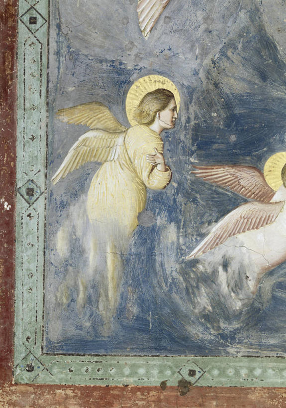 三个人,建筑师,画家,竖图,插画,室外,特写,白天,数码,科技,光晕,意大利,天使,阴影,网络,长袍,高光,几何,计算机图形,文艺复兴,合成,图画,飞,画,宗教,部分,电脑合成图,数码合成图,基督教,合成图,漫画,写实,具体,具象,悲哀,帕多瓦,美术工艺,乔托.迪.邦多纳,彩图