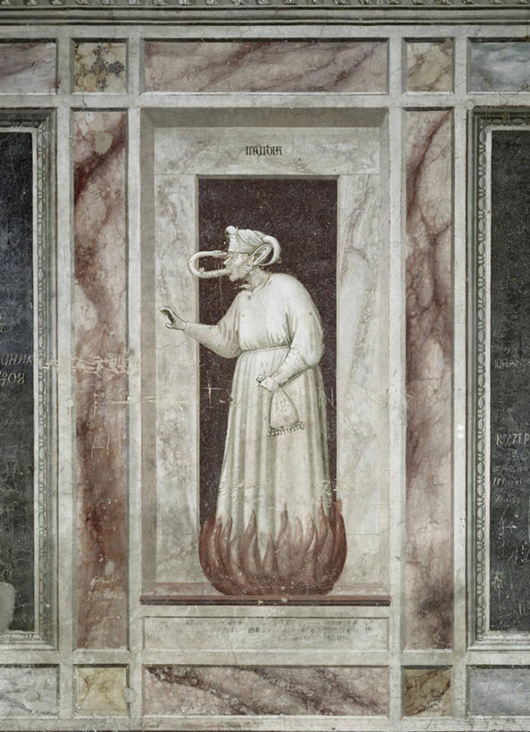 无人,建筑师,画家,站,竖图,插画,室内,数码,科技,火,意大利,阴影,网络,蛇,高光,几何,计算机图形,燃烧,文艺复兴,合成,图画,拿着,画,手势,张嘴,幻想,宗教,电脑合成图,数码合成图,钱袋,基督教,合成图,漫画,张大嘴巴,写实,具体,具象,邪恶,嫉妒,帕多瓦,乔托.迪.邦多纳,张开嘴,彩图,打手势